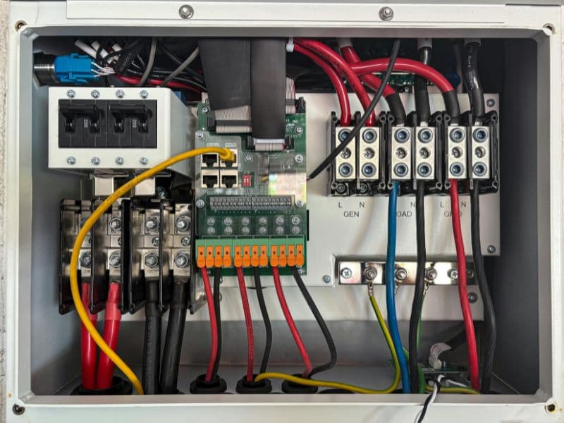 Licensed electrician upgrading a residential electrical panel